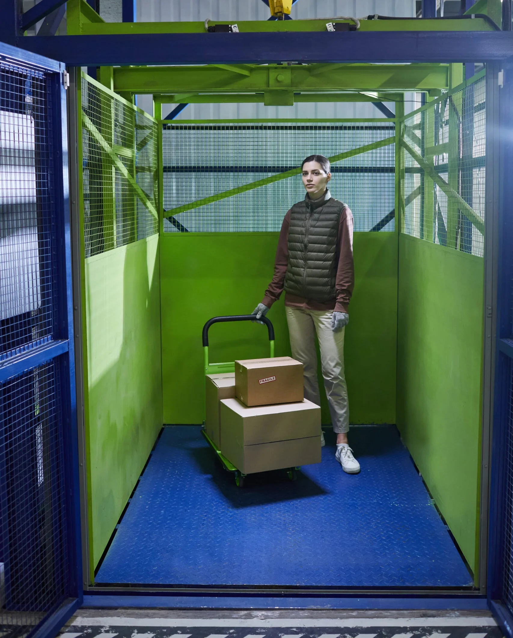 Person Working In The Warenhouse